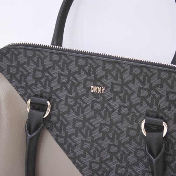 NWOT DKNY Dome Crossbody Tri-Color Handbag Purse Logo Signature w/Gold Tone - Picture 7 of 14